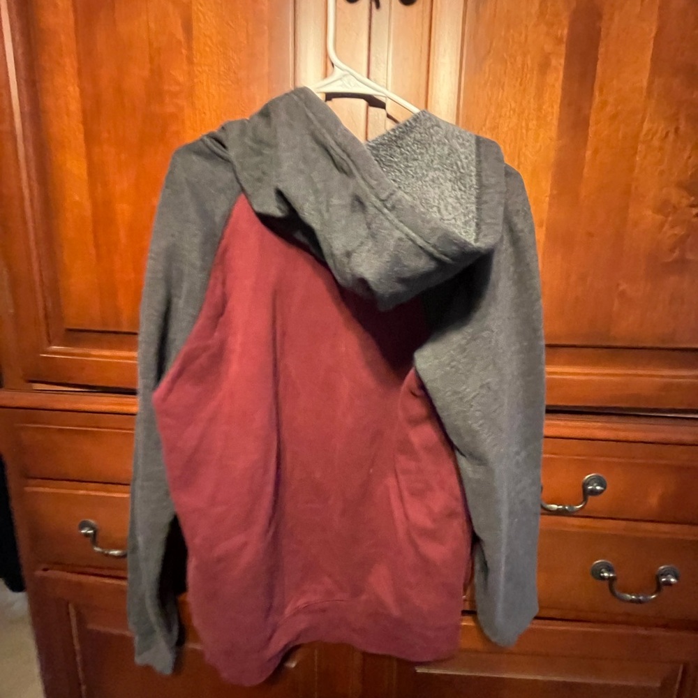 Tek Gear Maroon and Charcoal Hoodie